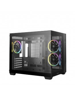 DeepCool кутия Case mATX - CG330 3F - 3 ARGB Fans