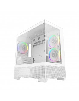 DeepCool кутия Case ATX - CG380 3F WH - 3 ARGB Fans, USB-C