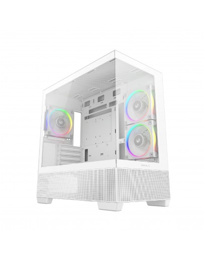 DeepCool кутия Case ATX - CG380 3F WH - 3 ARGB Fans, USB-C