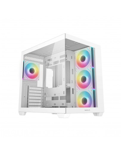 DeepCool кутия Case ATX - CG530 4F White - 4 ARGB Fans