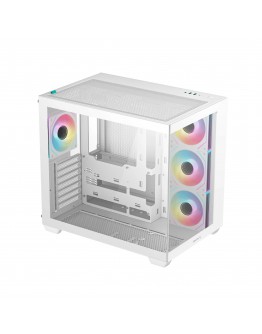 DeepCool кутия Case ATX - CG530 4F White - 4 ARGB Fans
