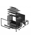 DeepCool кутия Case mATX - CH160 PLUS