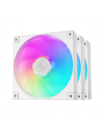 DeepCool Комплект вентилатори Fan Pack 3-in-1 3x140mm - FD14 White, Addressable RGB
