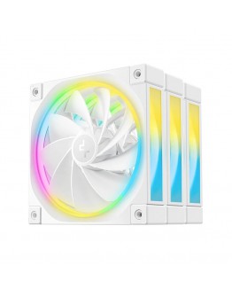 DeepCool Комплект вентилатори Fan Pack 3-in-1 3x120mm - FL12R White, Reverse, Addressable RGB