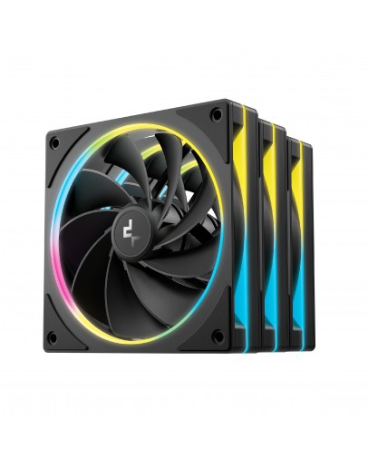 DeepCool Комплект вентилатори Fan Pack 3-in-1 3x120mm - FL12R SE Black, Reverse, Addressable RGB
