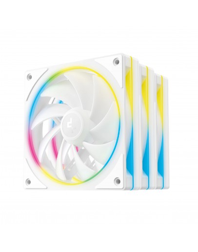DeepCool Комплект вентилатори Fan Pack 3-in-1 3x120mm - FL12 SE 3IN1 WH - Luminous Halo ARGB