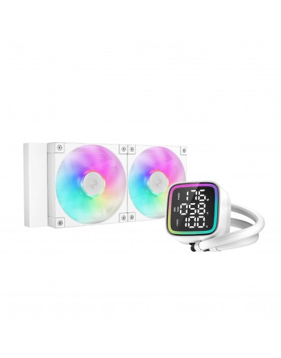 DeepCool водно охлаждане Water Cooling LD240 WH - LED Display, A-RGB