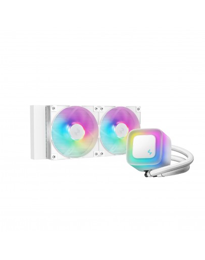 DeepCool водно охлаждане Water Cooling LE240 V2 WH - Addressable RGB - LGA1851/AM5
