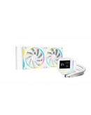 DeepCool водно охлаждане Water Cooling LM240 WH - 2.4 inch IPS Display, Addressable RGB