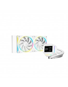 DeepCool водно охлаждане Water Cooling LM240 WH - 2.4 inch IPS Display, Addressable RGB
