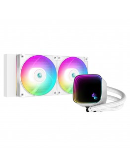 DeepCool водно охлаждане Water Cooling LS520 SE White - Addressable RGB, Infinity mirror design - LGA1700/AM5