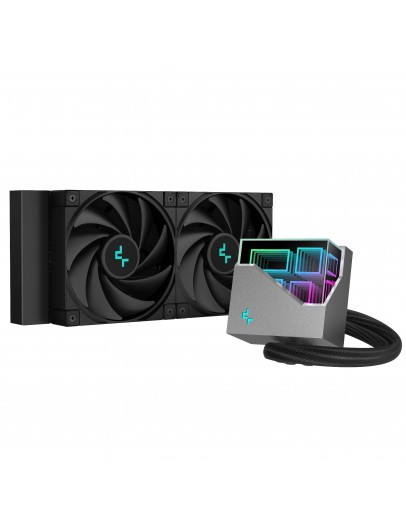 DeepCool водно охлаждане Water Cooling LT520 - Addressable RGB, Infinity mirror design - LGA1700/AM5