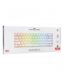 White Shark геймърска механична клавиатура Gaming Mechanical Keyboard SHINOBI 2 - YUSYA 5P Red Switches (English US), White