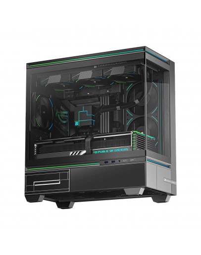 Thermalright кутия Case mATX - TL-M10 Black - 4 x 120 mm ARGB included, USB-C