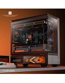 Thermalright кутия Case mATX - TL-M10 Vision Black - 4 x 120 mm ARGB included, 9.16 inch LCD Display, USB-C