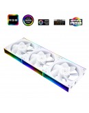 Thermalright Комплект вентилатори Fan Pack 3-in-1 3x120mm - TL-M12QRW x 3 - White, Reverse, Infinity Mirror, Daisy-Chain, A-RGB