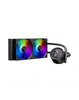 1stPlayer водно охлаждане Water Cooling 240mm - Thunderstorm TS4 240 Black - Digital Display, aRGB