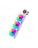 1stPlayer водно охлаждане Water Cooling 360mm - Thunderstorm TS4 360 White - Digital Display, aRGB