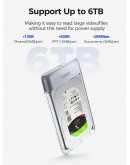 Orico външна кутия за диск Storage - Case - 2.5 inch 5Gbps USB-C Transparent - TX25C3-GY-BP