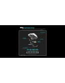 VXE професионална геймърска мишка Wireless Gaming Mouse Dragonfly R1 SE+ - Huano Blue Glow V2, White