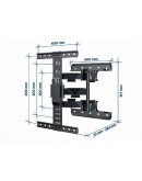 Gembird стенна стойка за телевизор TV Mount - WM-65ST-01 - 32