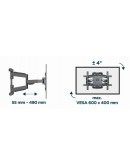 Gembird стенна стойка за телевизор TV Mount - WM-75ST-02 - 32