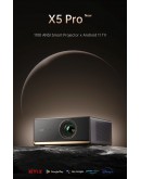 Wanbo преносим смарт проектор Portable Smart Projector - X5 Pro - Dark Blue, 4K, 1100 ANSI, HDR10, Google TV,