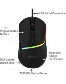 Xtrike ME Геймърска мишка Gaming Mouse GM-322 Black - 7200dpi