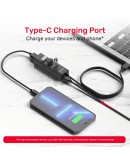 Unitek хъб USB3.0 HUB 4 port, 1.2m cable, aux USB-C power input - Y-3089V01