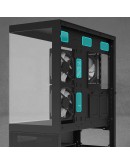 Zalman кутия Case ATX - Chronix BLACK - 3 x 120 mm A-RGB, USB-C, Tempered Glass