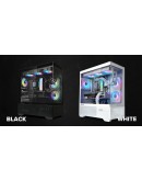 Zalman кутия Case ATX - Chronix BLACK - 3 x 120 mm A-RGB, USB-C, Tempered Glass