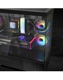 Zalman кутия Case ATX - Chronix BLACK - 3 x 120 mm A-RGB, USB-C, Tempered Glass