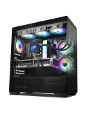 Zalman кутия Case ATX - Chronix BLACK - 3 x 120 mm A-RGB, USB-C, Tempered Glass
