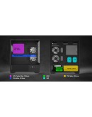 Zalman кутия Case ATX - Chronix BLACK - 3 x 120 mm A-RGB, USB-C, Tempered Glass