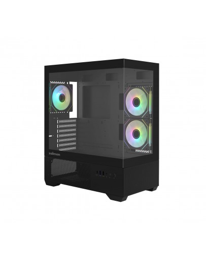 Zalman кутия Case ATX - Chronix BLACK V2 - 3 x 120 mm A-RGB, USB-C, Tempered Glass