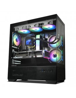 Zalman кутия Case ATX - Chronix BLACK V2 - 3 x 120 mm A-RGB, USB-C, Tempered Glass