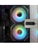 Zalman кутия Case ATX - Chronix BLACK V2 - 3 x 120 mm A-RGB, USB-C, Tempered Glass