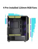 Zalman кутия Case ATX - I3 NEO Black - RGB, Mesh