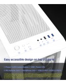 Zalman кутия Case ATX - I3 NEO TG White - aRGB, Tempered Glass