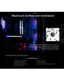 Zalman кутия Case ATX - I3 NEO TG White - aRGB, Tempered Glass