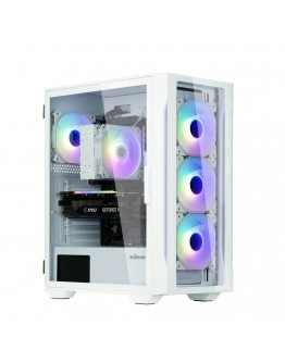 Zalman кутия Case ATX - I3 NEO TG White - aRGB, Tempered Glass
