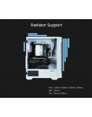 Zalman кутия Case ATX - I3 NEO TG White - aRGB, Tempered Glass