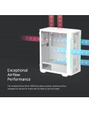 Zalman кутия Case ATX - I3 NEO TG White - aRGB, Tempered Glass