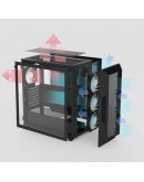 Zalman кутия Case ATX - I3 NEO V2 Black - RGB, Mesh
