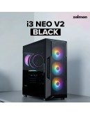 Zalman кутия Case ATX - I3 NEO V2 Black - RGB, Mesh