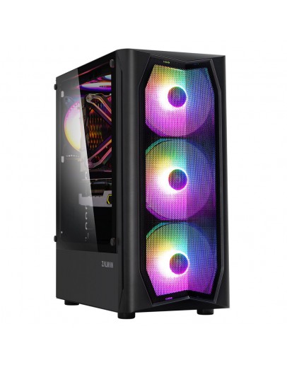 Zalman кутия за компютър Case ATX - N4 - RGB, Tempered Glass