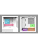 Zalman кутия Case mATX - P10 White