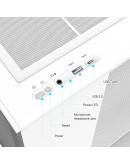 Zalman кутия Case mATX - P10 White