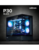 Zalman кутия Case mATX - P30 Black - aRGB, Tempered Glass