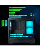 Zalman кутия Case mATX - P30 Black - aRGB, Tempered Glass